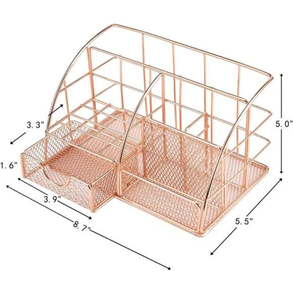 Desk Organizers and Accessories for Women with Drawer, Cute Desk Supplies - Picture 4 of 6